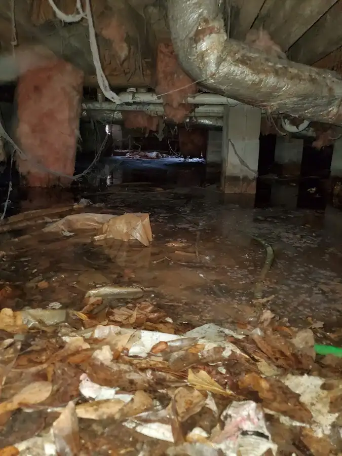 Crawl space flood assessment for Commercial Water Damage Restoration in Cimarron Hills